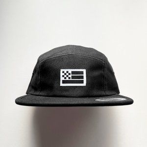 Fast Things - Black/White, Flag 5 Panel Camp Hat